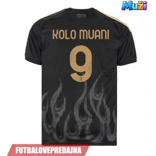 Lacne Muži Futbalové dres Juventus Randal Kolo Muani #9 2026-27 Krátky Rukáv - Tretina